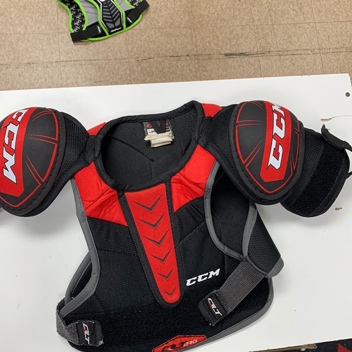Used CCM QLT230 Junior Medium Shoulder Pads
