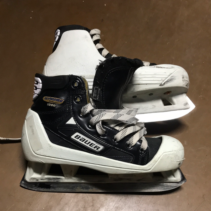 Used Bauer Supreme 1000 1D Goal Skates