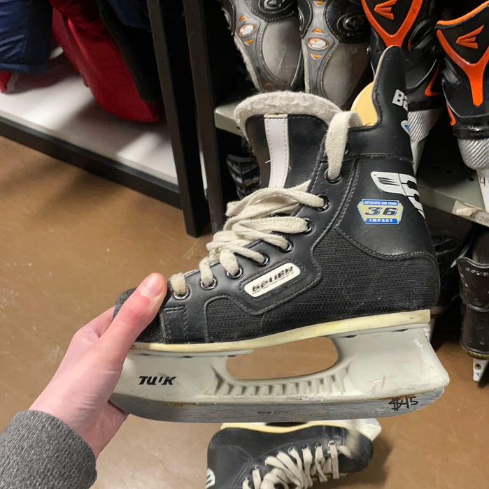 Used Bauer Impact 36 3D Player Skates