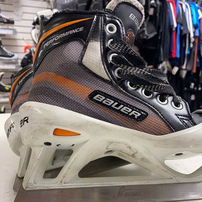 Used Bauer Performance Goal Skates Y13D