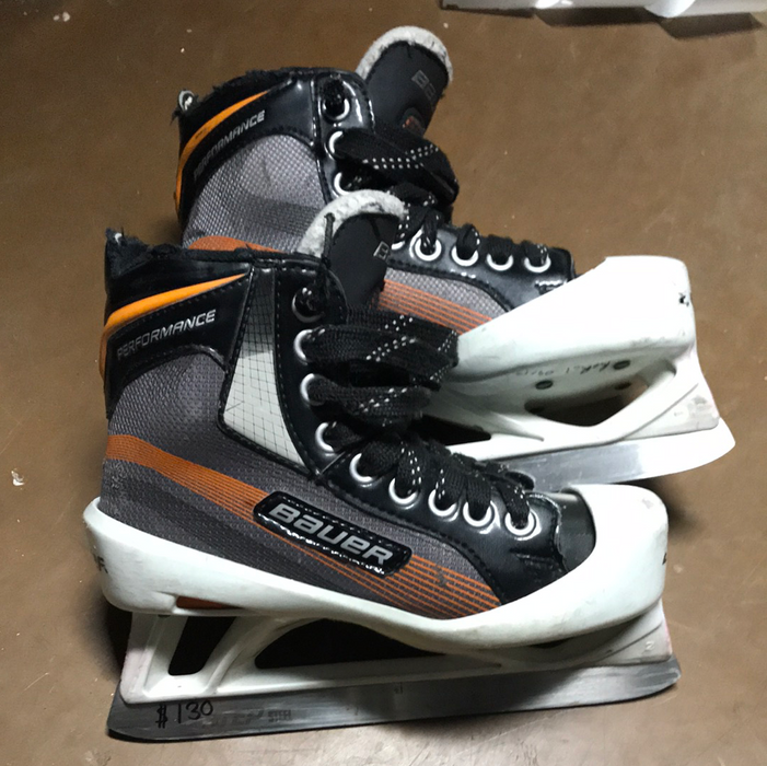 Used Bauer Performance 1D Goal Skates