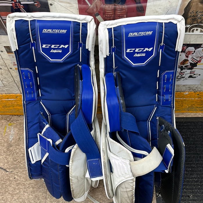 Used CCM E4.9 30+1” Goalie Leg Pads