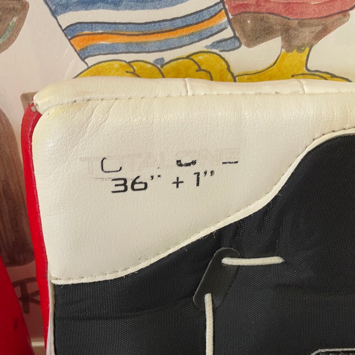 Used Bauer Supreme TotalOne 36”+1” Senior Goalie Pads