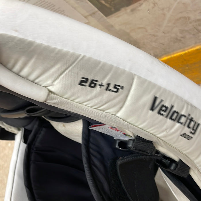 Used Vaughn V6 Velocity 800 26”+1.5” Goalie Pads