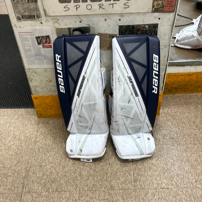 Used Bauer Supreme S170 Junior Medium Goal Leg Pad
