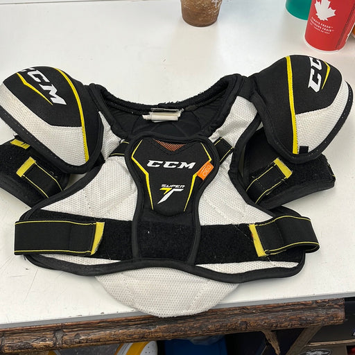 Used CCM Super Tacks Youth Large Shoulder Protector