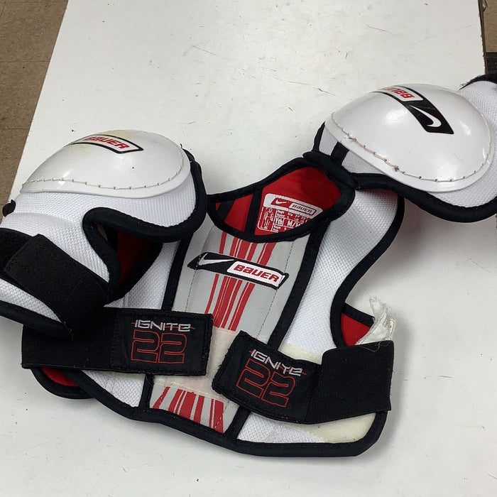 Used Nike Bauer Ignite 22 Youth Player Shoulder Pads