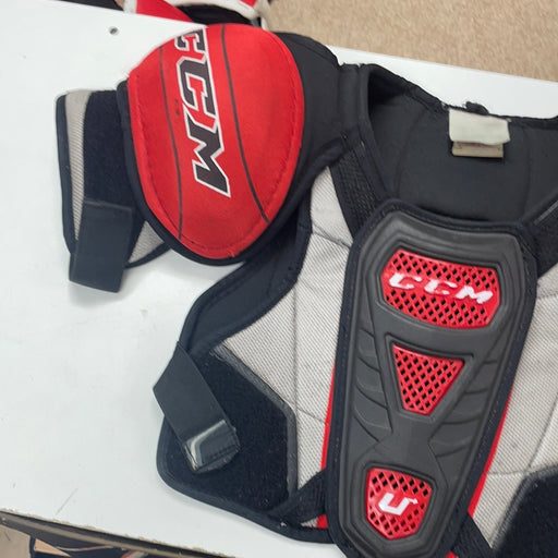 Used CCM U+ 08 Junior Large Shoulder Pads