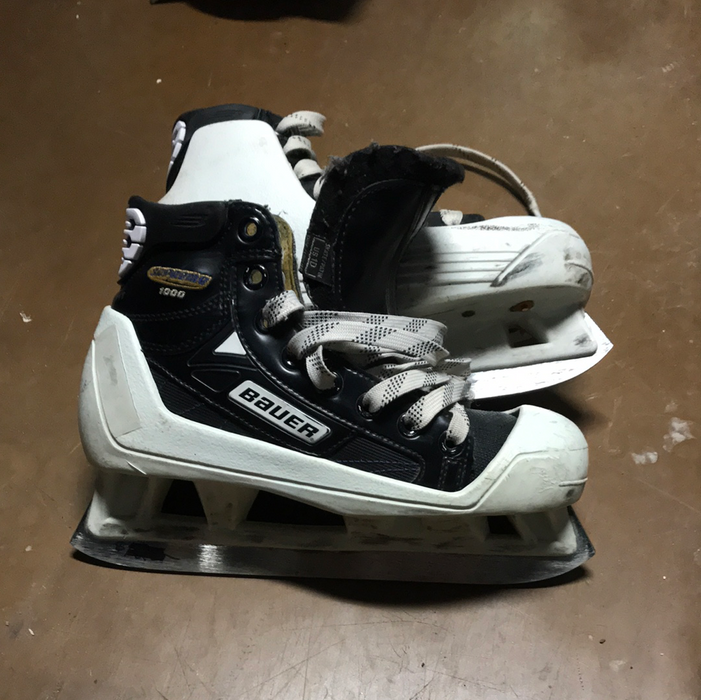 Used Bauer Supreme 1000 1D Goal Skates
