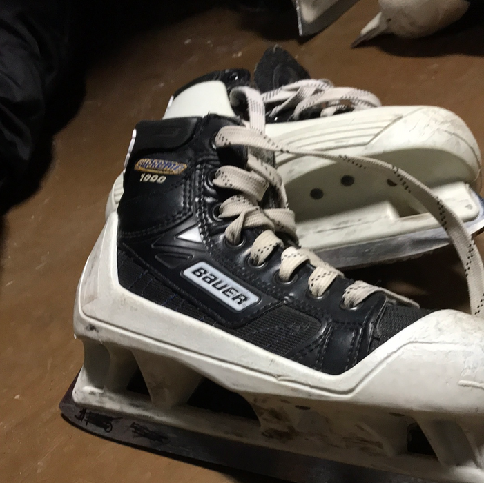 Used Bauer Supreme 1000 1D Goal Skates