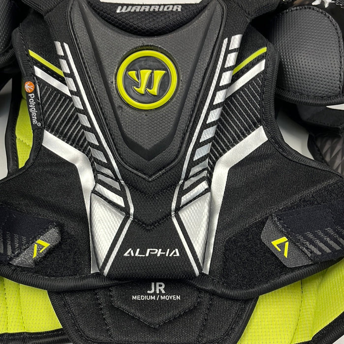 Used Warrior Alpha Junior Medium Shoulder Pads