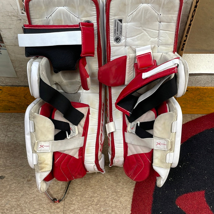 Used Bauer Vapor x700 Junior Large Goal Pads