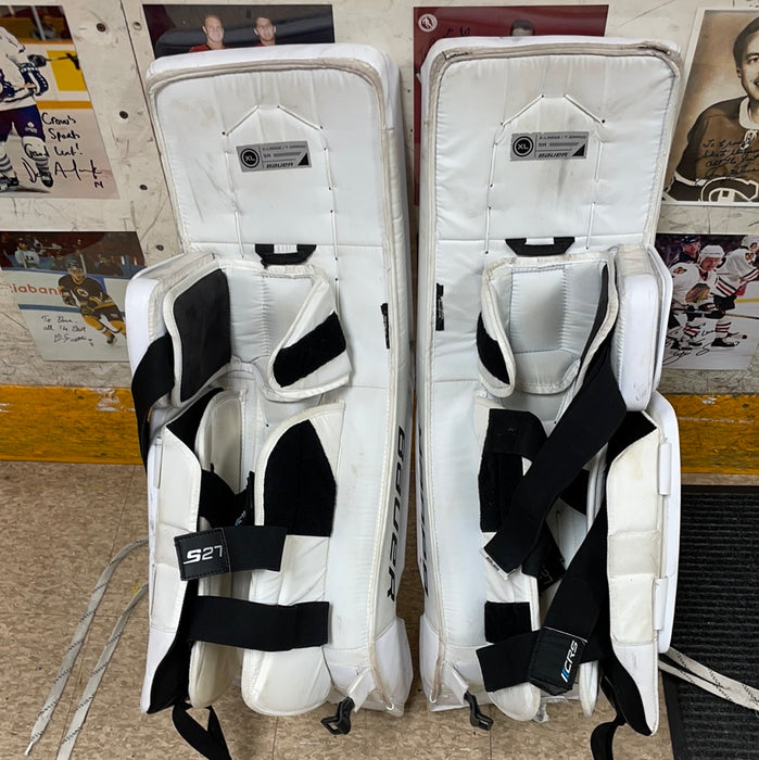 Used Bauer Supreme S27 Senior Extra Large Goalie Pads