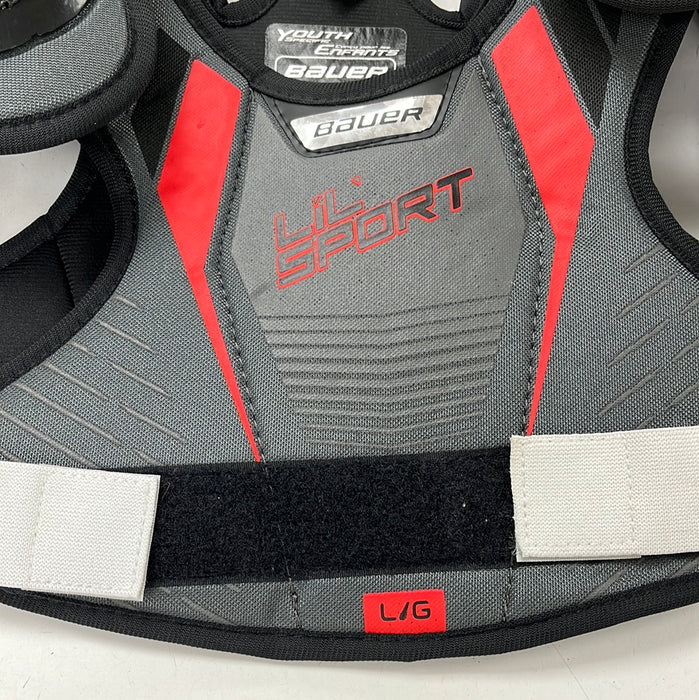 Used Bauer Lil Sport Youth Large Shoulder Pads