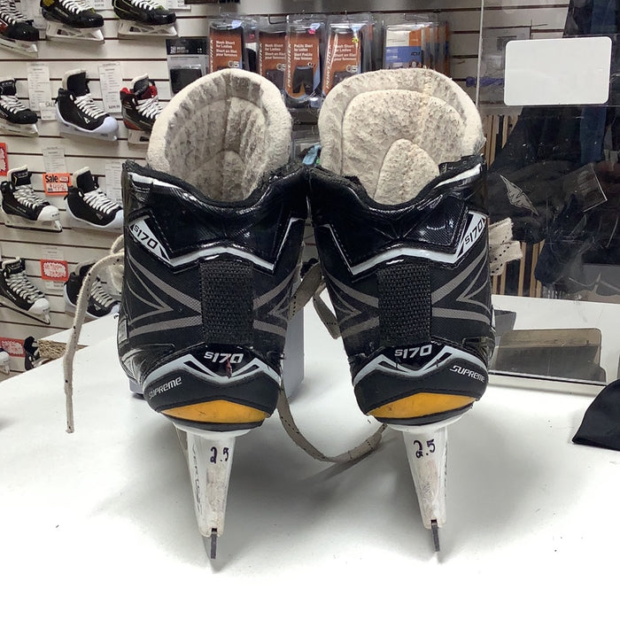 Used Bauer Supreme S170 Junior Goal Skate Size 2.5D