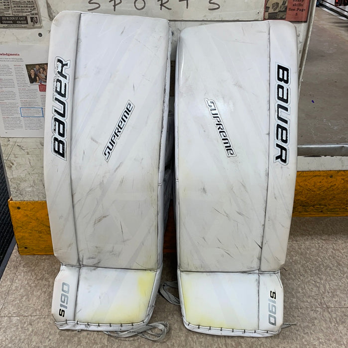 Used Bauer Supreme s190 33”+1” Goalie Pads
