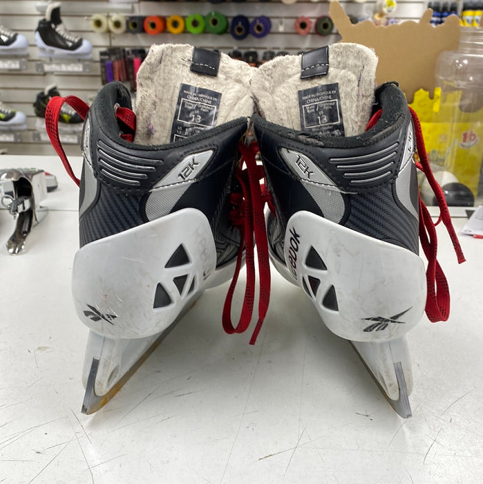 Used Reebok 12k Youth 13 Goal Skates