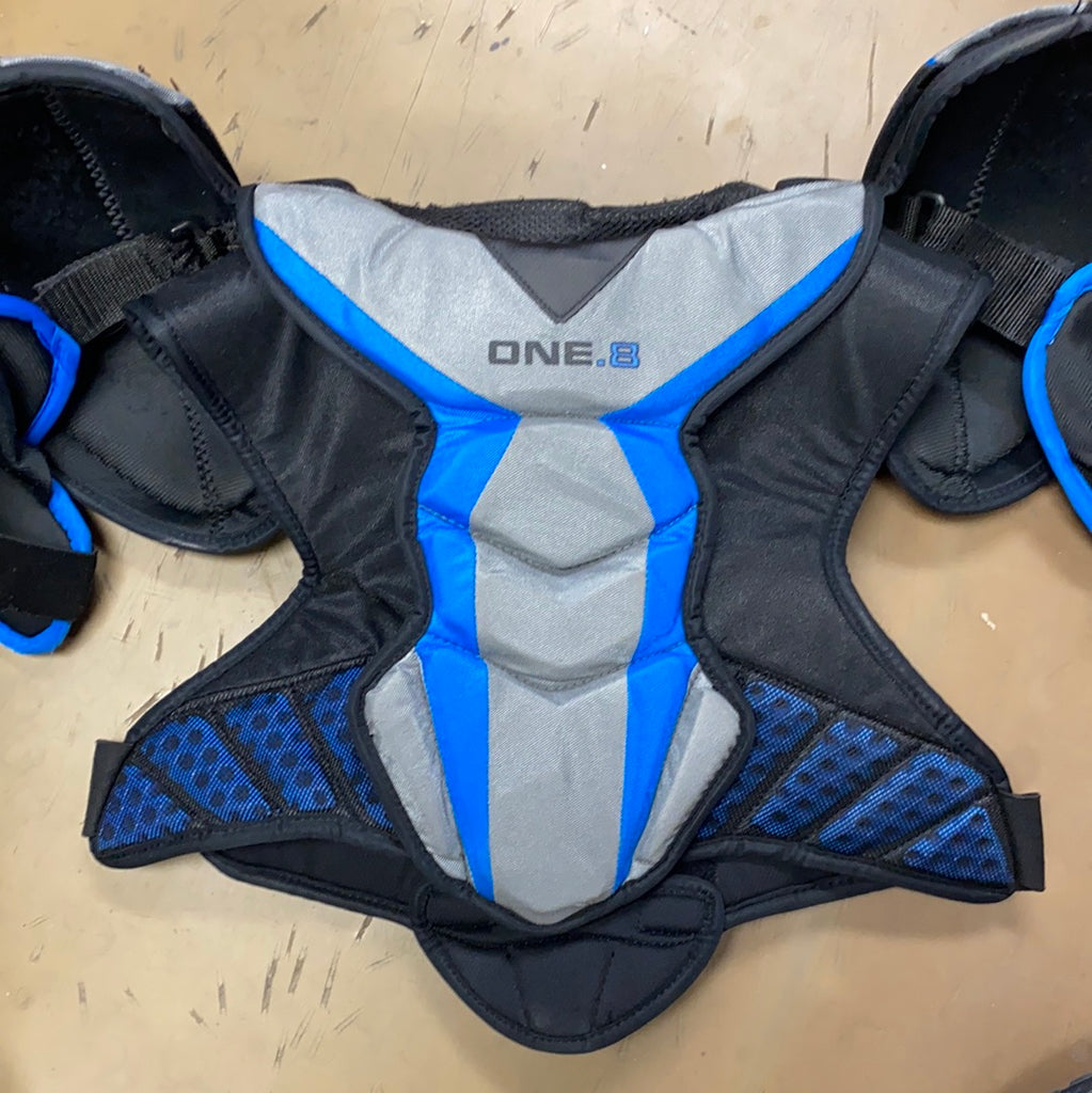 Used Bauer ONE.8 Shoulder Pads Senior Small Crow's Sports
