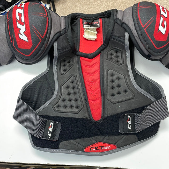 Used CCM QLT250 Senior Small Shoulder Pads